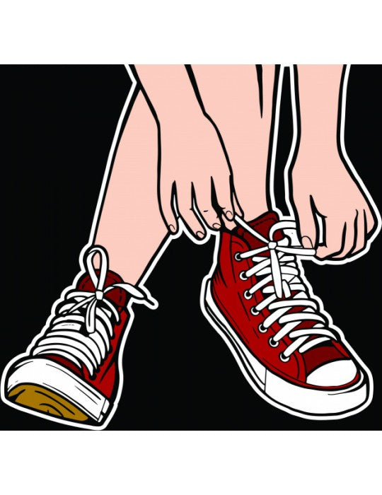 Affisch - Tie Your Shoe Laces Pelcasa