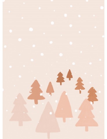 Affisch - Winter Forest Pelcasa 21x30 cm
