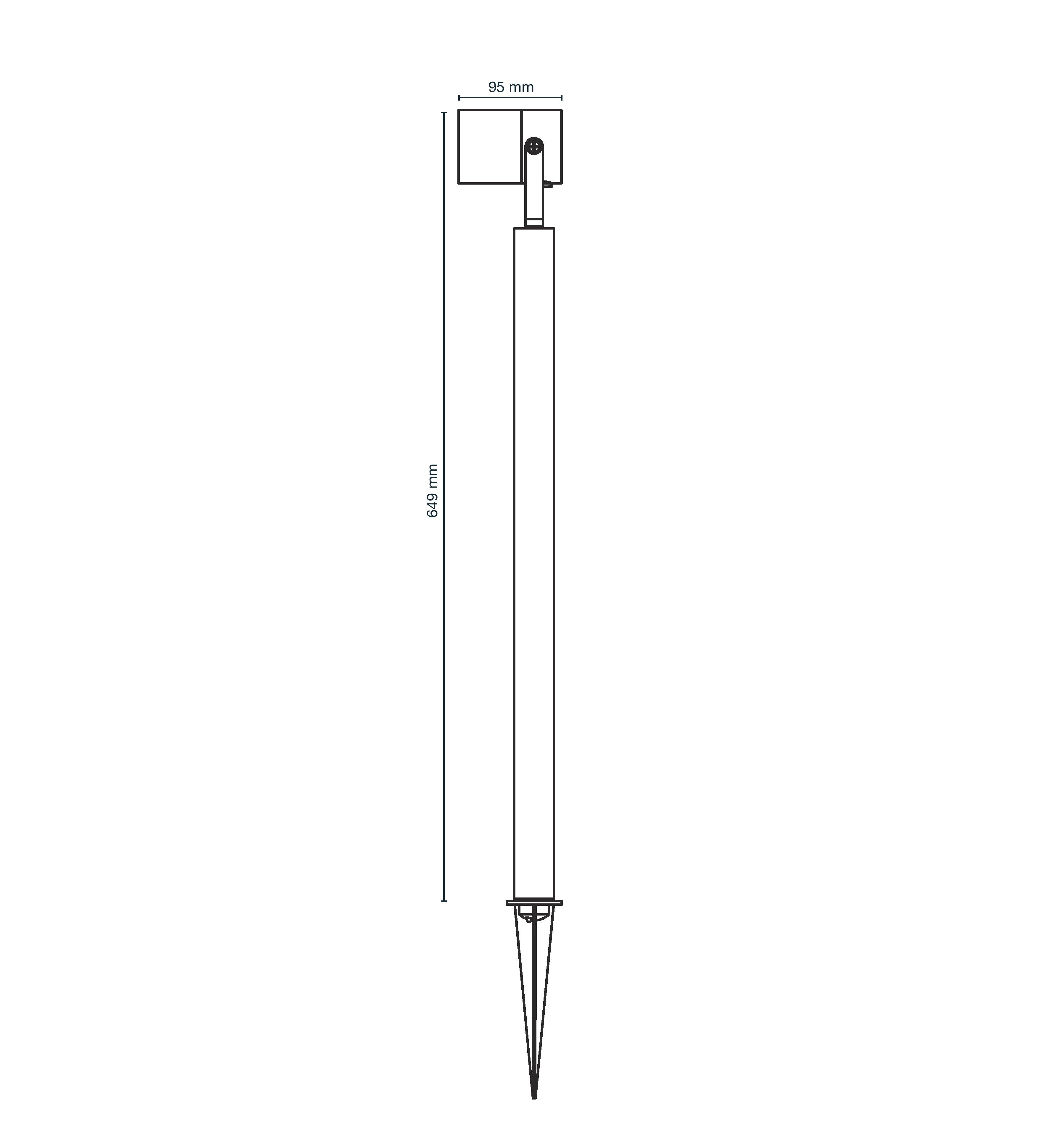 Luna65 (silver) Pollare LightsOn Garden Plug & Play