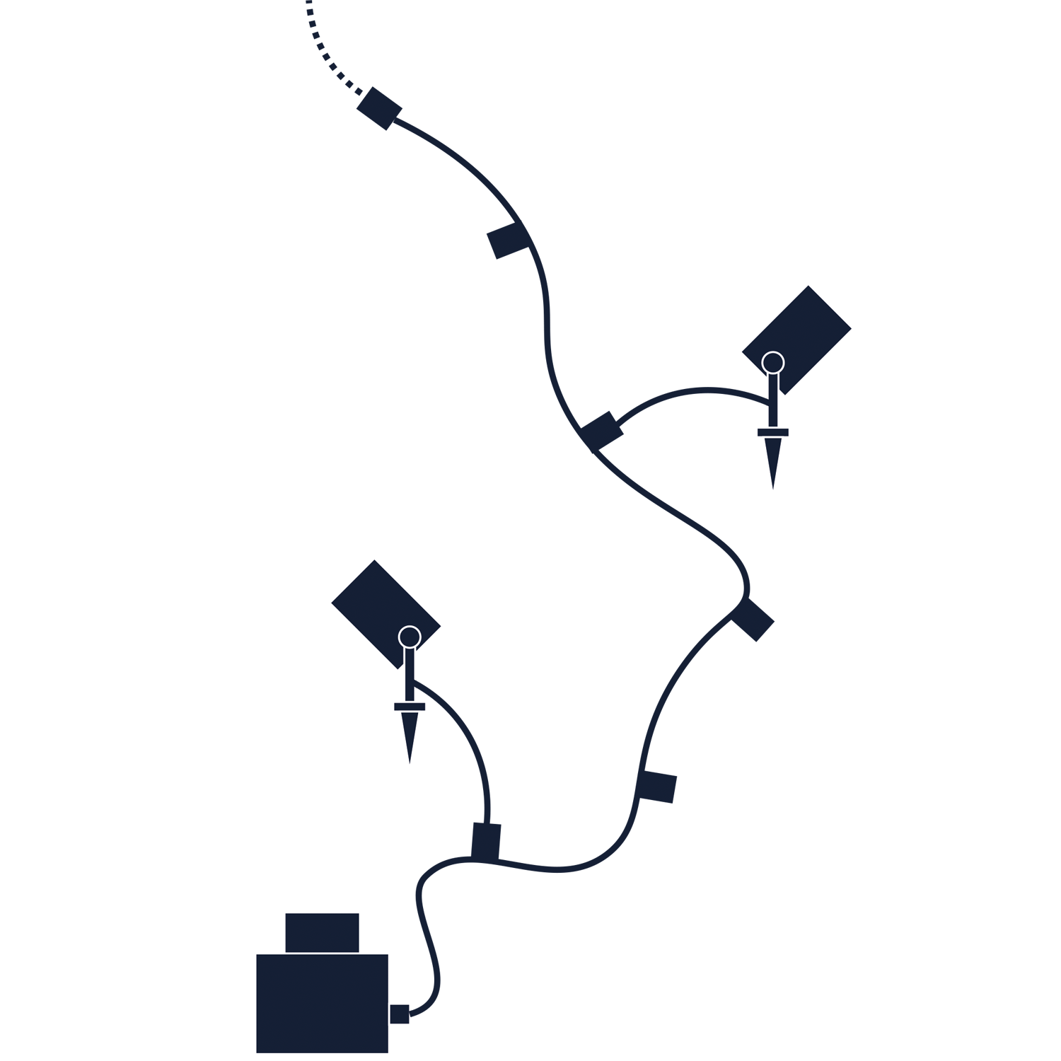 Luna Start (mörkgrå) Markspottar LightsOn Garden Plug & Play