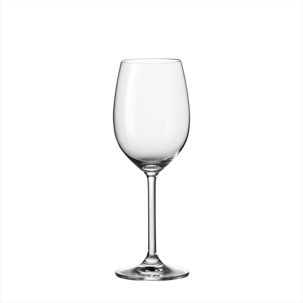 Leonardo Daily vitvinsglas 370ml i klart kristallglas på vit bakgrund