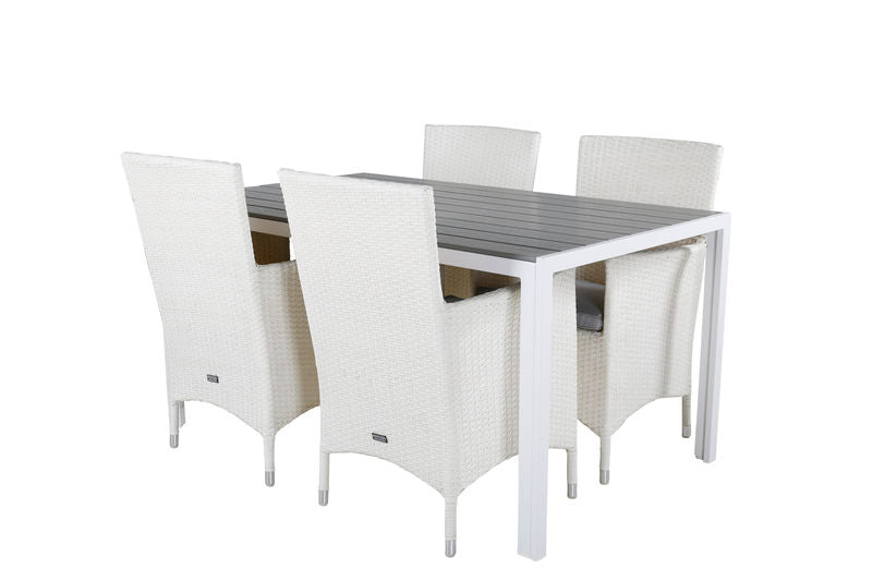 MALIN & BREAK Matstolar 4 st Vit + Matbord Matbord Venture Home