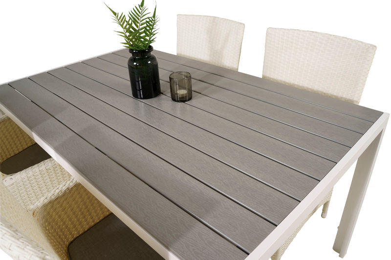 MALIN & BREAK Matstolar 4 st Vit + Matbord Matbord Venture Home