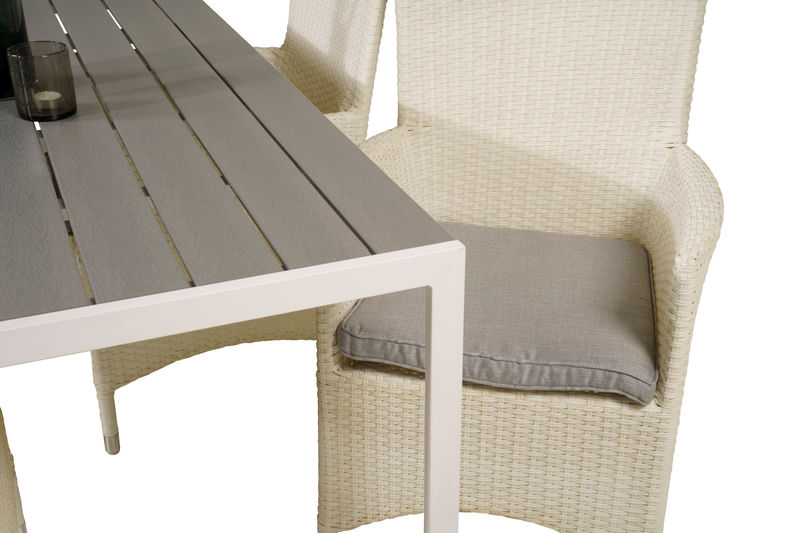 MALIN & BREAK Matstolar 4 st Vit + Matbord Matbord Venture Home