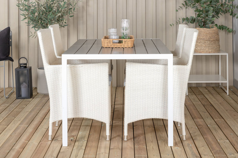 MALIN & BREAK Matstolar 4 st Vit + Matbord Matbord Venture Home