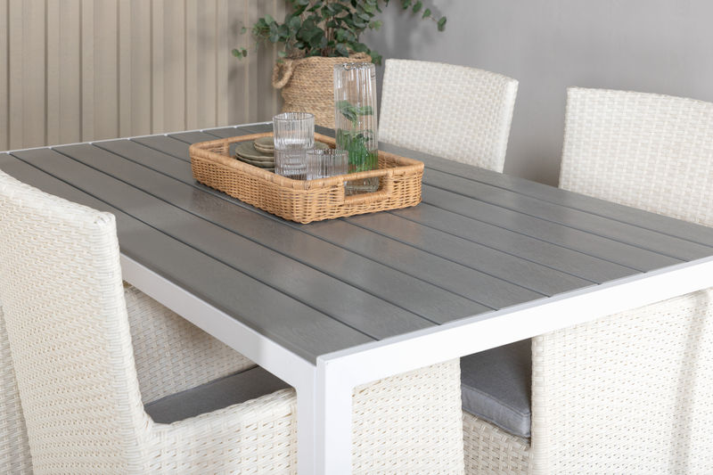 MALIN & BREAK Matstolar 4 st Vit + Matbord Matbord Venture Home