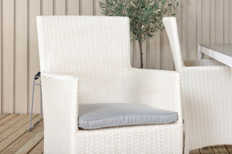 MALIN & BREAK Matstolar 4 st Vit + Matbord Matbord Venture Home