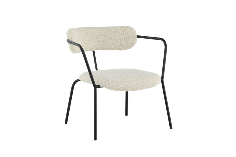 Duffy Singel Soffa - Svart / Offwhite Teddy Fåtöljer Venture Home