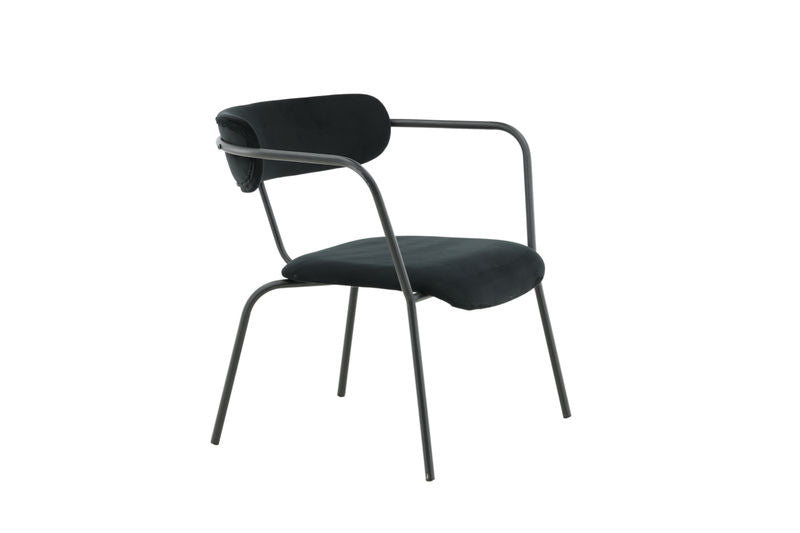 Duffy Singel Soffa - Svart / Svart Velvet Fåtöljer Venture Home