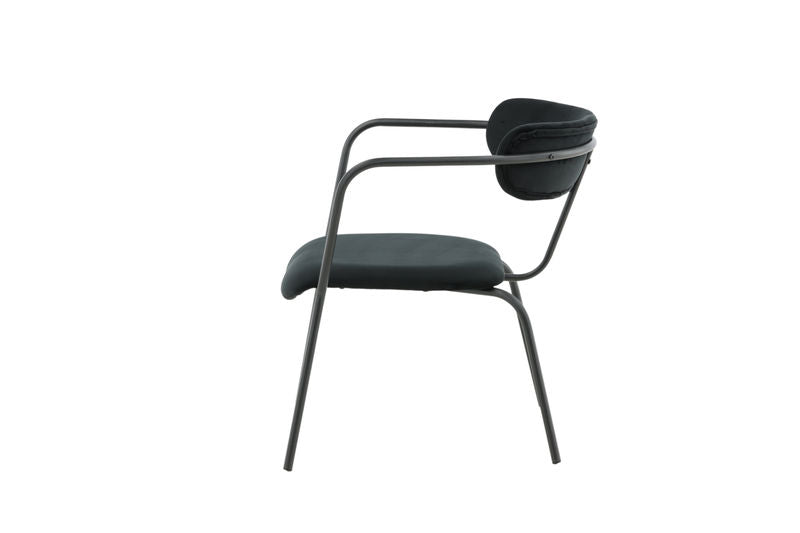 Duffy Singel Soffa - Svart / Svart Velvet Fåtöljer Venture Home