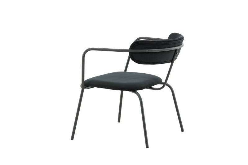 Duffy Singel Soffa - Svart / Svart Velvet Fåtöljer Venture Home