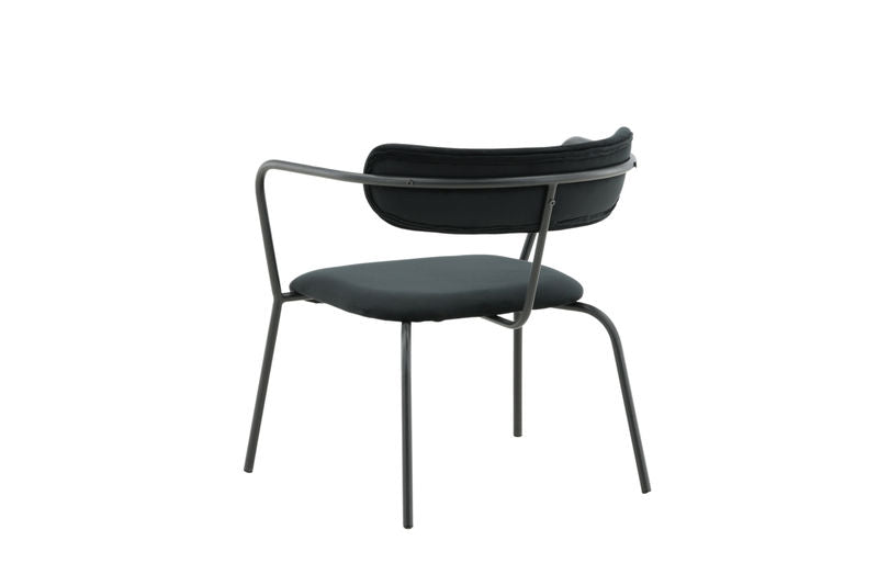 Duffy Singel Soffa - Svart / Svart Velvet Fåtöljer Venture Home