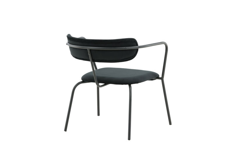 Duffy Singel Soffa - Svart / Svart Velvet Fåtöljer Venture Home
