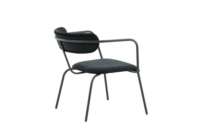 Duffy Singel Soffa - Svart / Svart Velvet Fåtöljer Venture Home