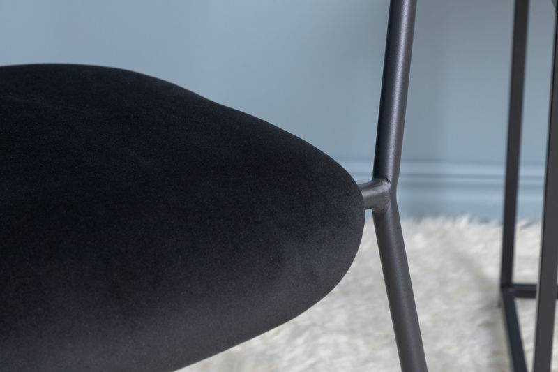 Duffy Singel Soffa - Svart / Svart Velvet Fåtöljer Venture Home