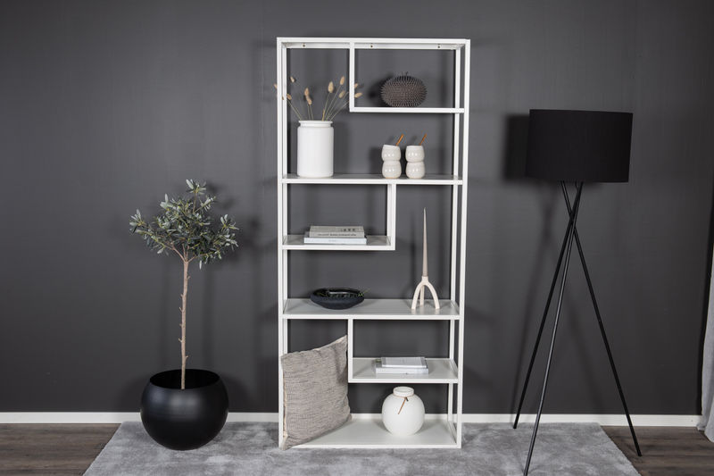 STAAL Bokhylla 85x188 Vit Venture Home