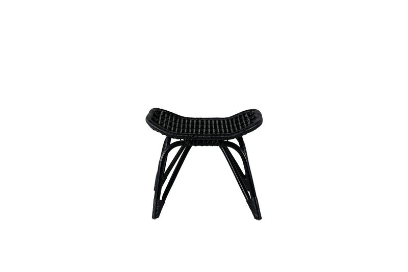 Ella Fåtölj - Rattan - Svart/Vit Venture Home