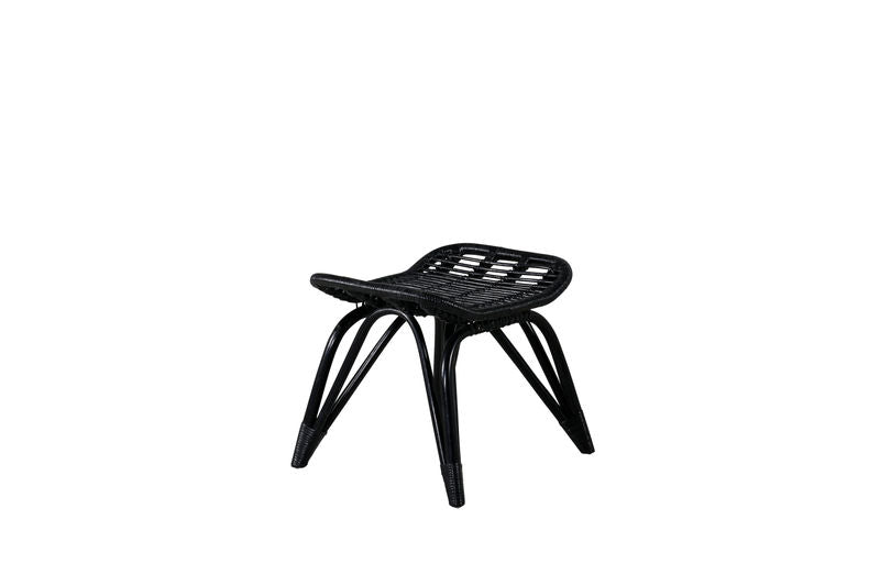 Ella Fåtölj - Rattan - Svart/Vit Venture Home