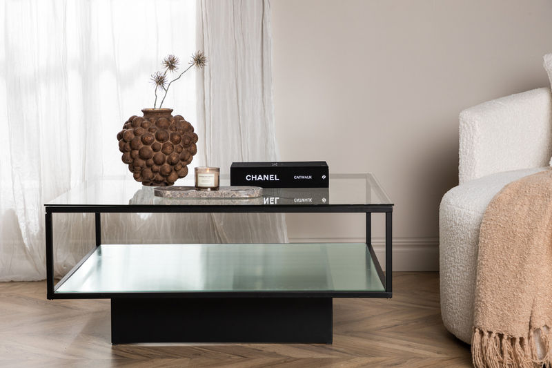 Maglehem Soffbord - Svart / Genomskinligt glas Soffbord Furniture Fashion