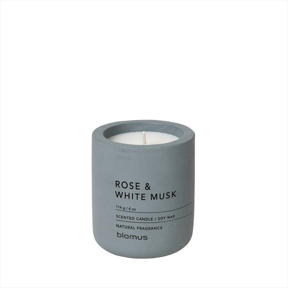 Fraga Doftljus Rose White Musk Ø6 cm Flint Stone blomus
