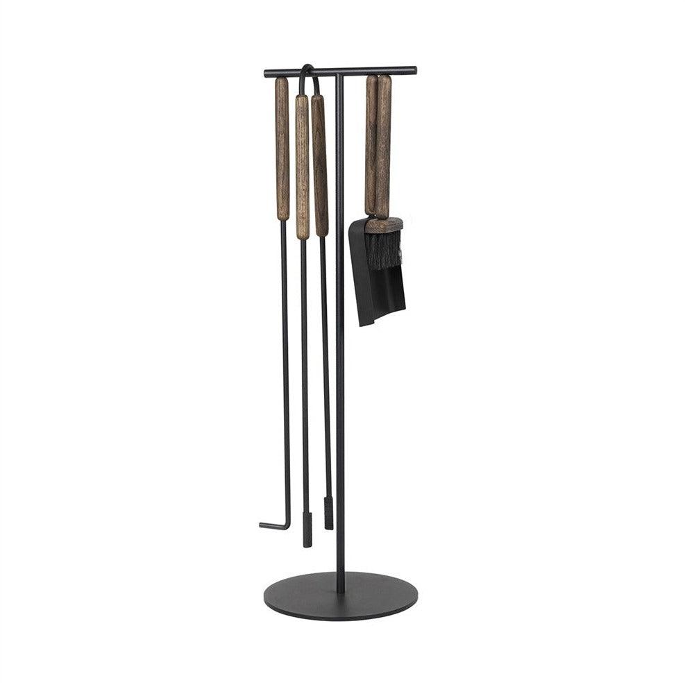 Ashi Kaminverktyg 75,5 cm Brun 5 Delar blomus