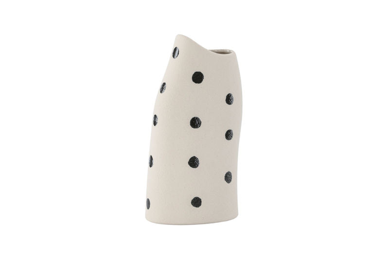 Ernst Vas - Vita/Svarta Prickar - 12*9*23Hcm Vaser Venture Home