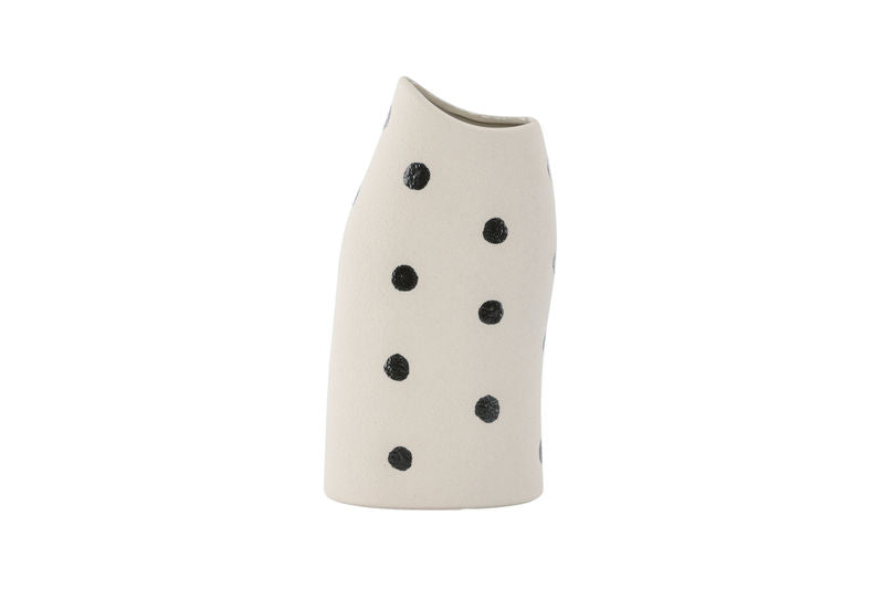 Ernst Vas - Vita/Svarta Prickar - 12*9*23Hcm Vaser Venture Home
