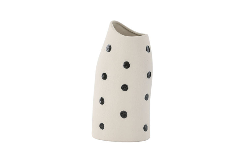 Ernst Vas - Vita/Svarta Prickar - 12*9*23Hcm Vaser Venture Home