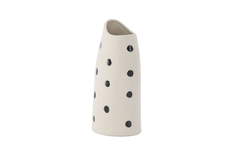 Ernst Vas - Vita/Svarta Prickar - 12*9*23Hcm Vaser Venture Home