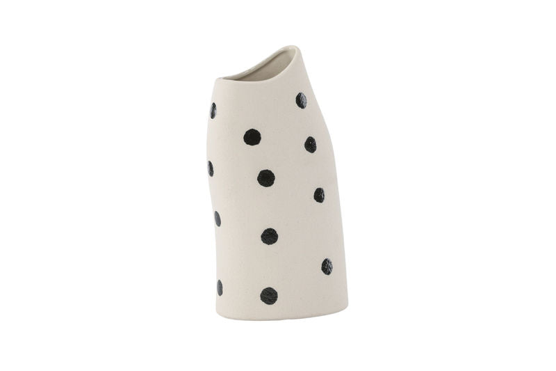 Ernst Vas - Vita/Svarta Prickar - 12*9*23Hcm Vaser Venture Home