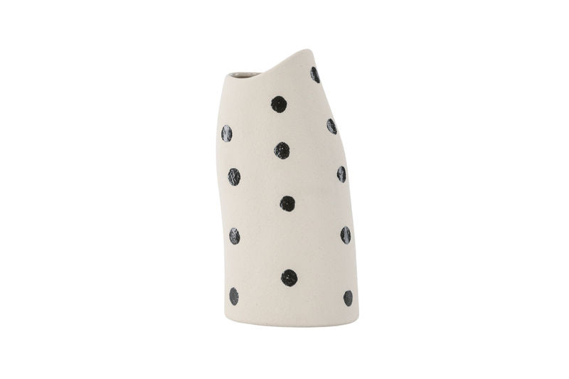 Ernst Vas - Vita/Svarta Prickar - 12*9*23Hcm Vaser Venture Home