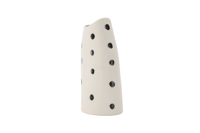 Ernst Vas - Vita/Svarta Prickar - 12*9*23Hcm Vaser Venture Home