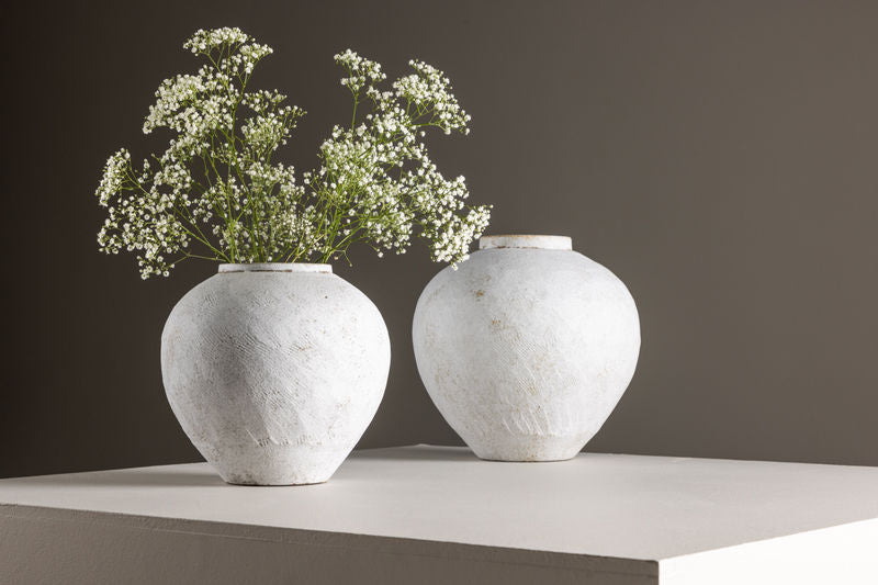 Globe Vas - Beige/Brun - 14*25*23Hcm Vaser Venture Home