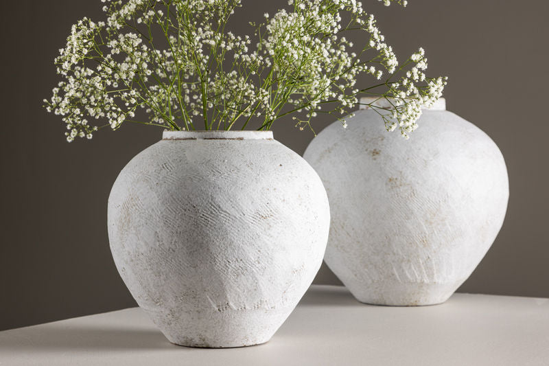 Globe Vas - Beige/Brun - 14*25*23Hcm Vaser Venture Home