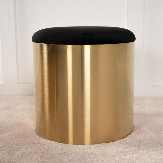 Puff - Shiny Brass Furniture Fashion