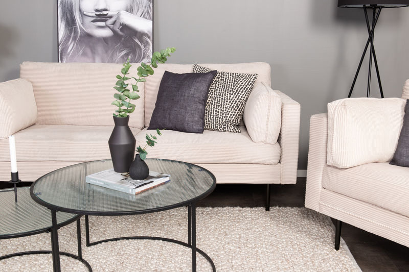 Corduroy - Soffa Beige/Svart Venture Home
