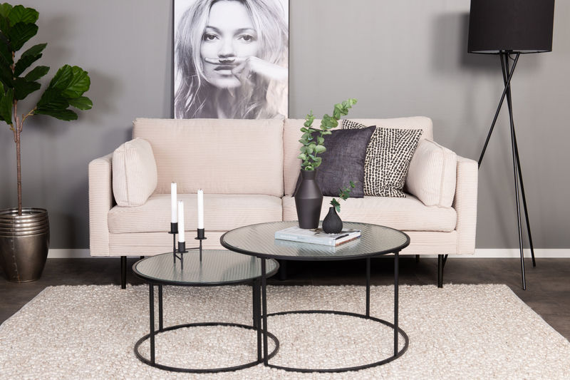 Corduroy - Soffa Beige/Svart Venture Home