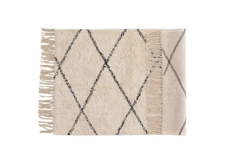 THELMA Badrumsmatta Vit/Svart Venture Home