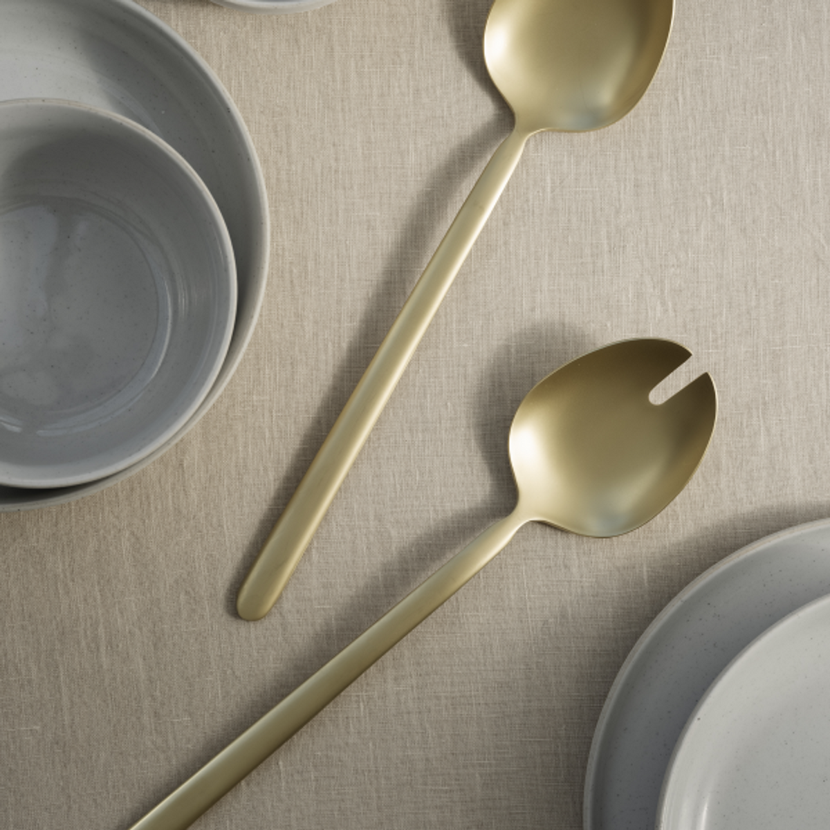 Salladsbestick Stella 28 cm Champagne från blomus
