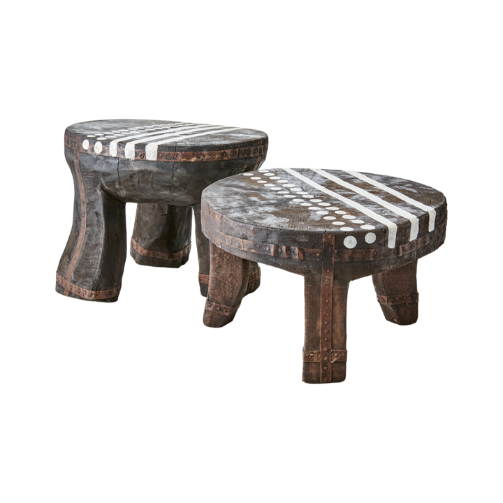 TREASURE Pall, Brun/svart – cirka diameter: 30 cm, höjd: 20 cm