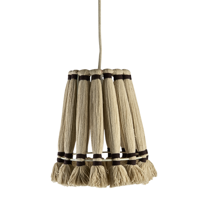 MILLA Lampa S, Natur/brun – diameter: 20 cm, höjd: 25 cm