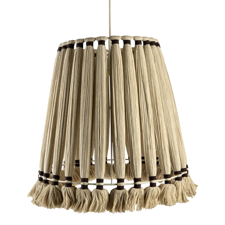 MILLA Lampa M, Natur/brun – diameter: 45 cm, höjd: 48 cm