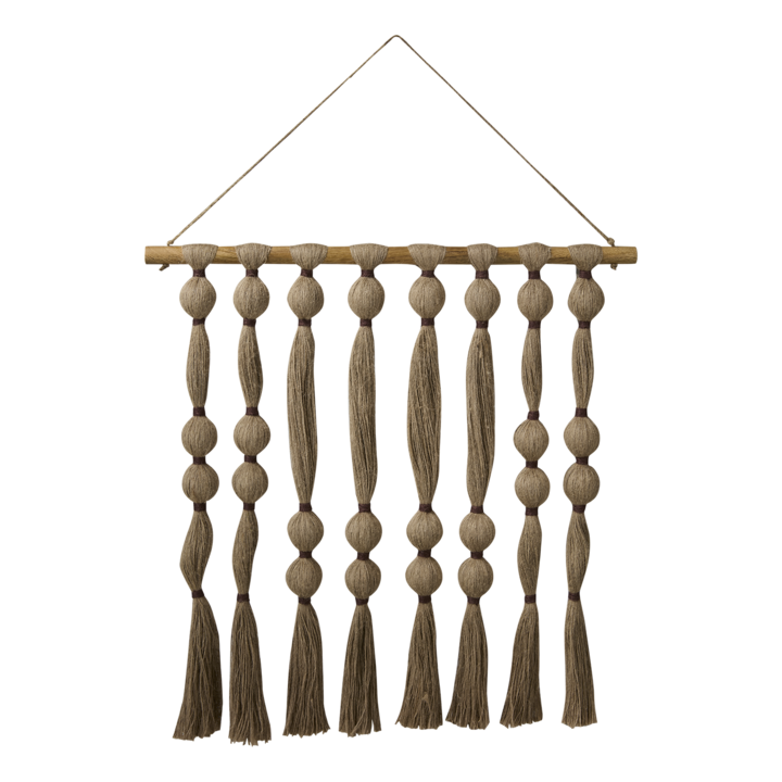 MILLA Väggdekoration, Natur/mörkröd – bredd: 70 cm, höjd: 70/98 cm