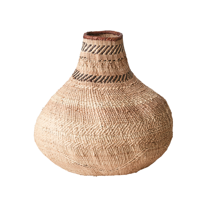 TRIBE Korg, Blandade naturfärger – cirka diameter: 37 cm, höjd: 38 cm