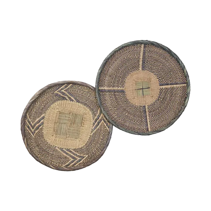 TRIBE Fat cirka 33 cm – Natur och lila från Affari of Sweden