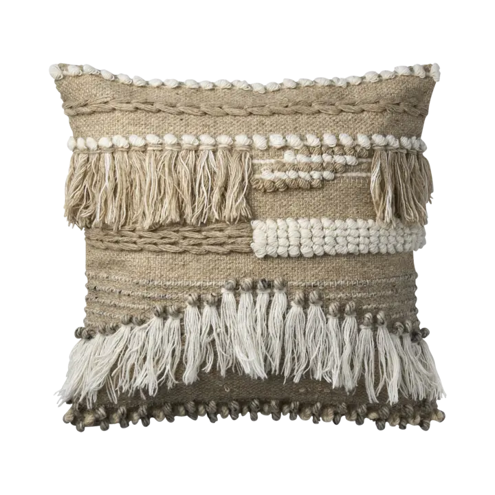 MINNA Kuddfodral 50 cm – Beige och elfenben från Affari of Sweden