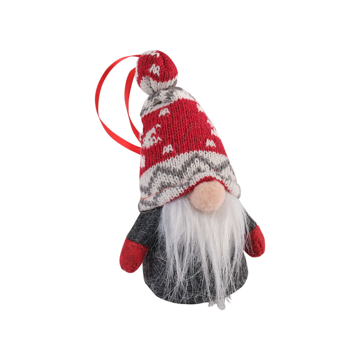 NOVELLA Jultomtar, 2-pack Grå/Röd, 15 cm