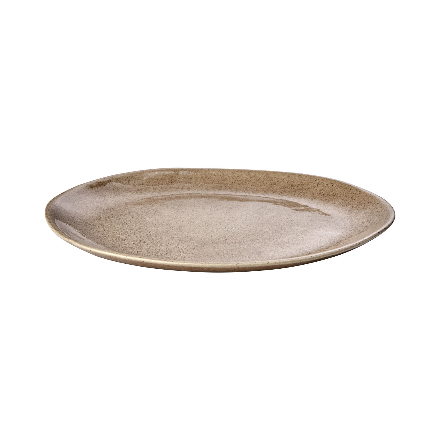 HILMA Tallrik Brun – Stengods Ø26 cm - Set om 4