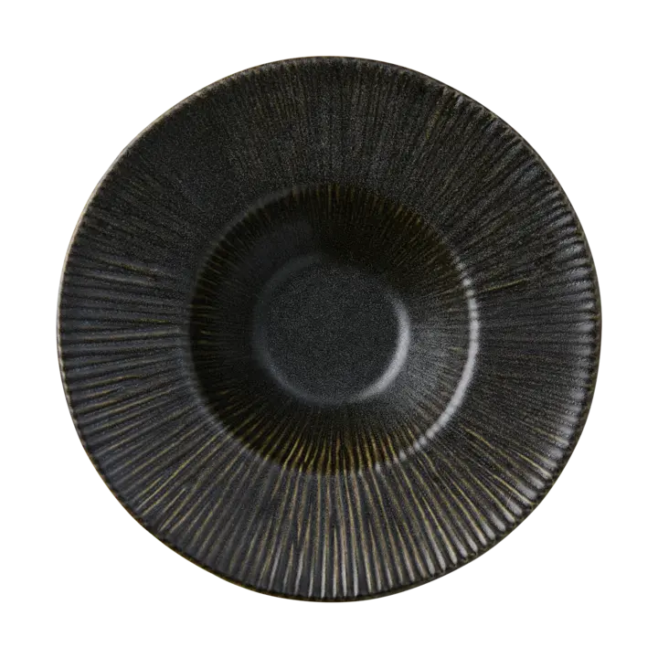 MATTEO Pastatallrik diameter 25 × 6 cm – Mörkbrun från Affari of Sweden