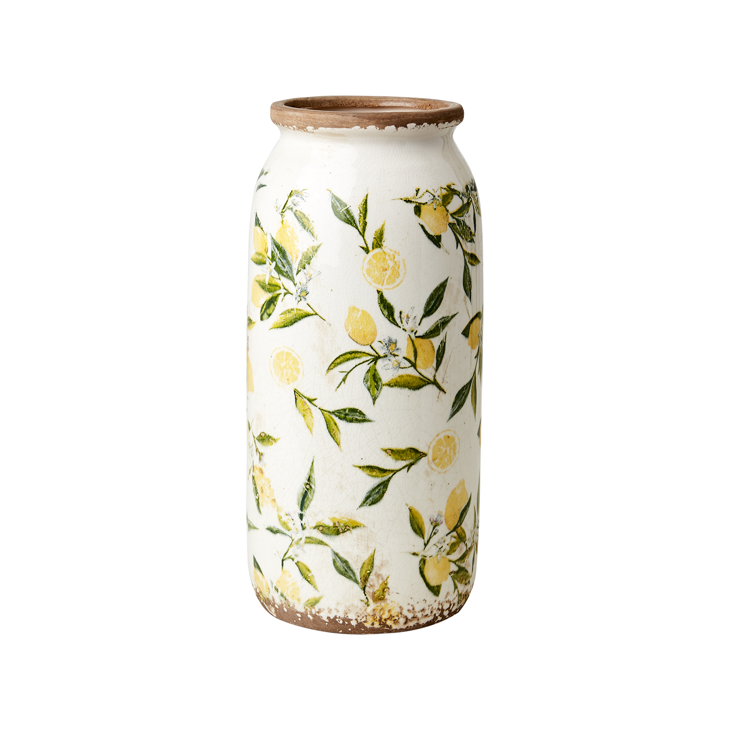 LEMONA Urna M, Vit/grön/gul Affari of Sweden